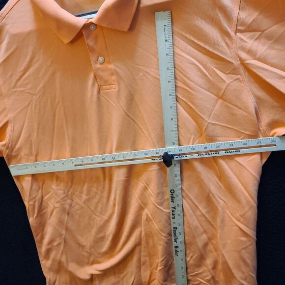 Gold Label Roundtree & Yorke Mens Polo Orange Size 2X Big 100% Cotton Pullover - Picture 3 of 12